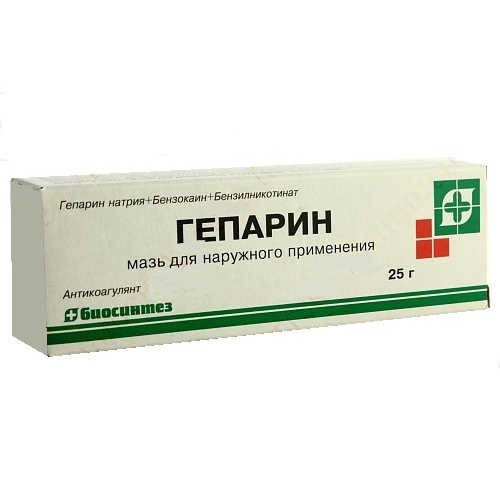 ГЕПАРИНОВАЯ МАЗЬ Д/НАРУЖ 25Г ТУБА
