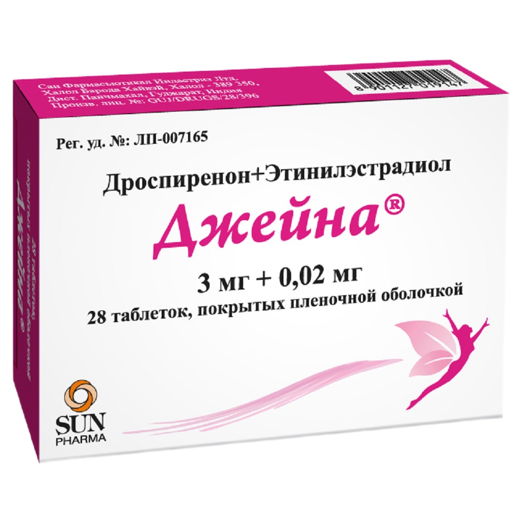 ДЖЕЙНА ТАБ П/П/О 3МГ+0,02МГ №28