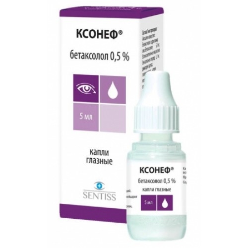 КСОНЕФ КАПЛИ ГЛАЗНЫЕ 0,5% ФЛ/КАП 5МЛ
