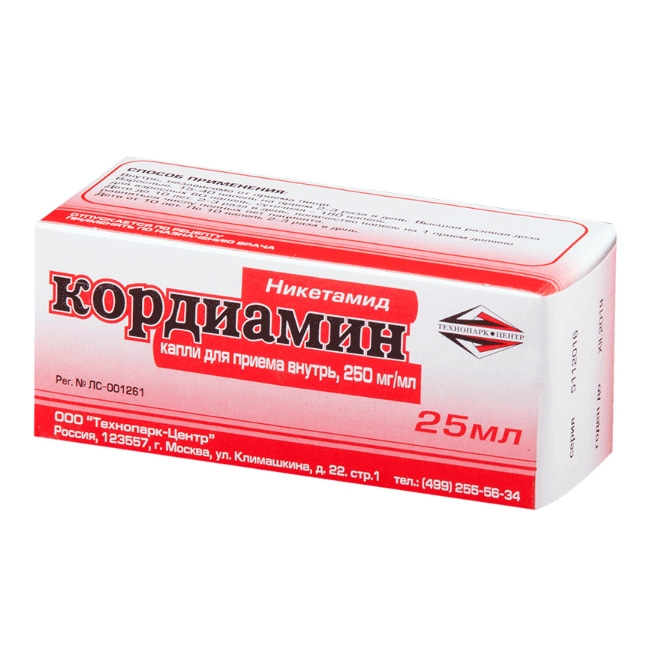 КОРДИАМИН КАПЛИ 25% 25МЛ