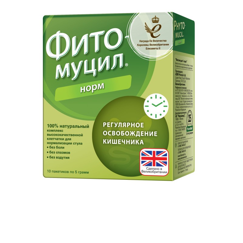 ФИТОМУЦИЛ НОРМ ПОР 5Г ПАК №10 БАД