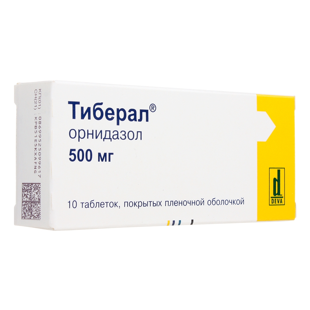 ТИБЕРАЛ ТАБ П/О 500МГ №10