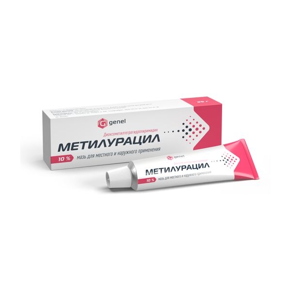 МЕТИЛУРАЦИЛ МАЗЬ Д/НАРУЖ/МЕСТН 10% ТУБА 25Г