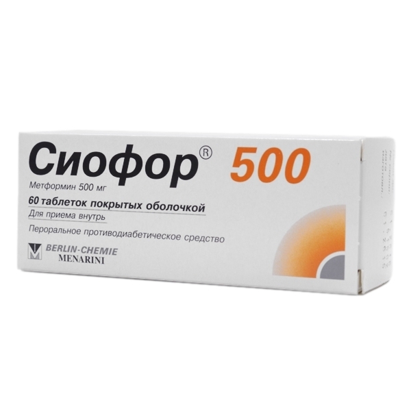 СИОФОР ТАБ П/О 500МГ №60