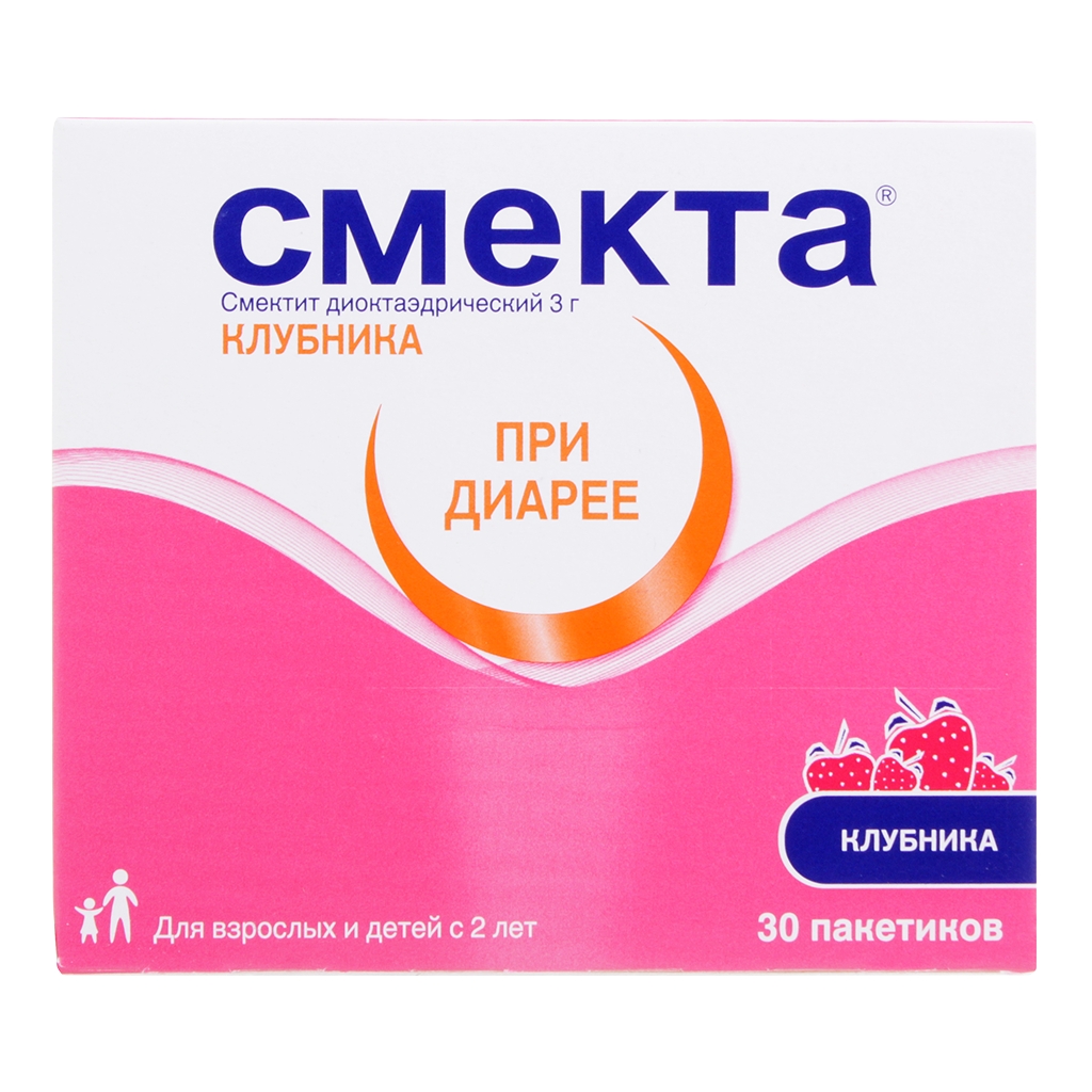 СМЕКТА ПОР Д/СУСП ВНУТРЬ КЛУБНИКА ПАК 3Г №30