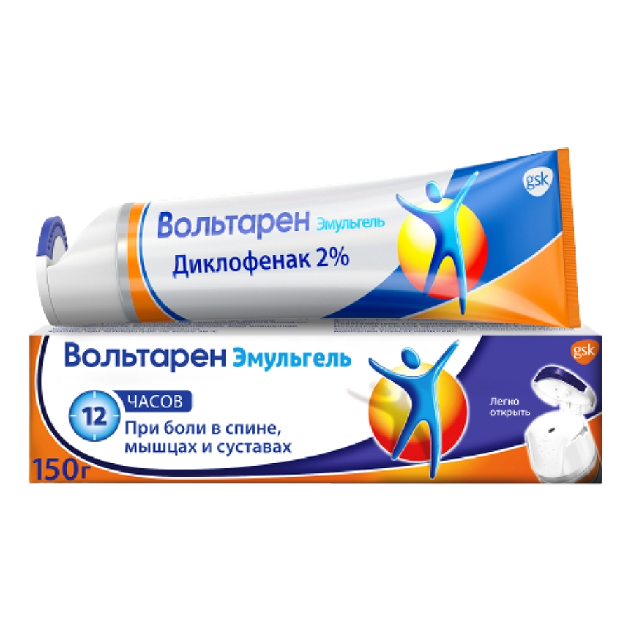 ВОЛЬТАРЕН ЭМУЛЬГЕЛЬ ГЕЛЬ Д/НАРУЖ 2% 150Г