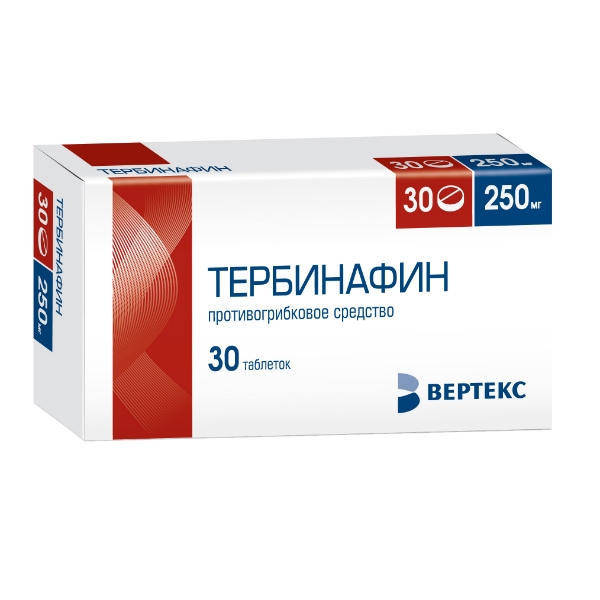 ТЕРБИНАФИН-ВЕРТЕКС ТАБ 250МГ №30