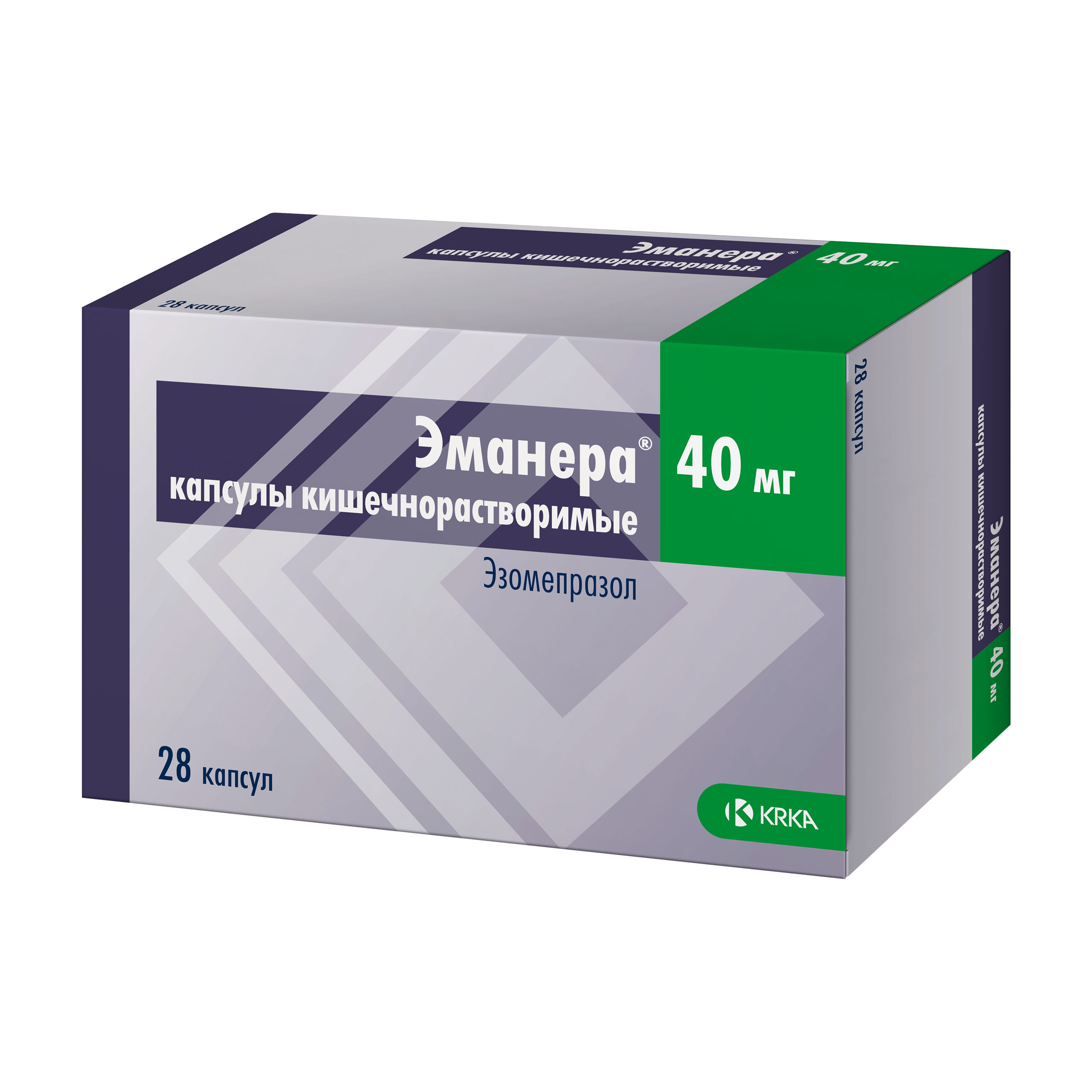 ЭМАНЕРА КАПС К/Р 40МГ №28