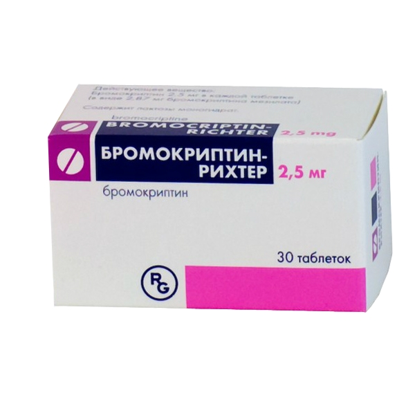 БРОМОКРИПТИН-РИХТЕР ТАБ 2,5МГ №30