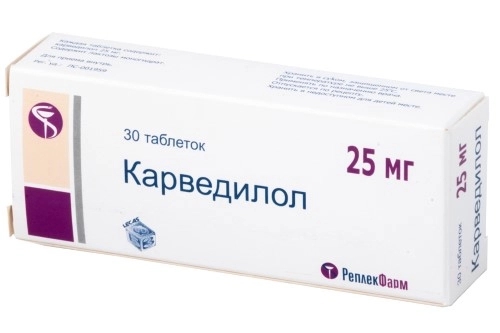 КАРВЕДИЛОЛ ТАБ 25МГ №30