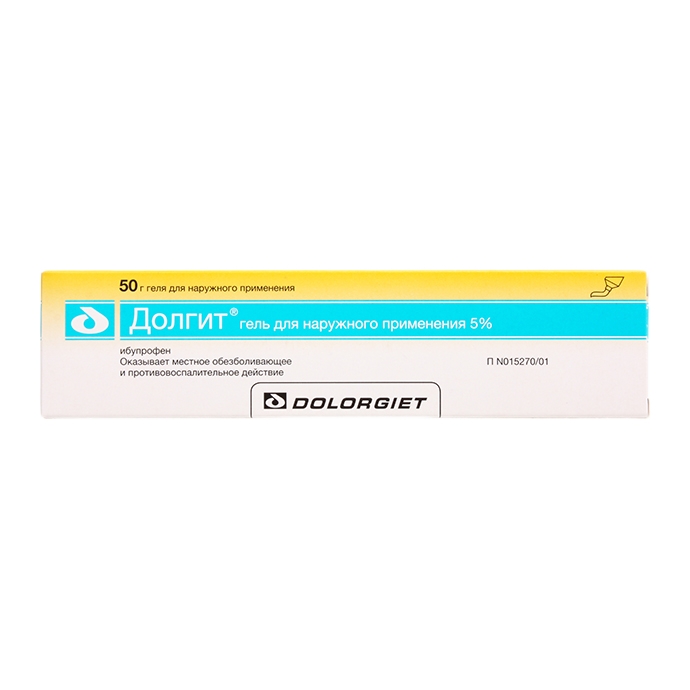 ДОЛГИТ ГЕЛЬ Д/НАРУЖ 5% 50Г ТУБА