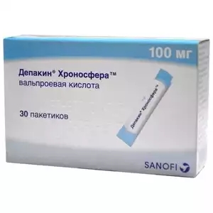 ДЕПАКИН ХРОНОСФЕРА ГРАН 100МГ ПАК №30
