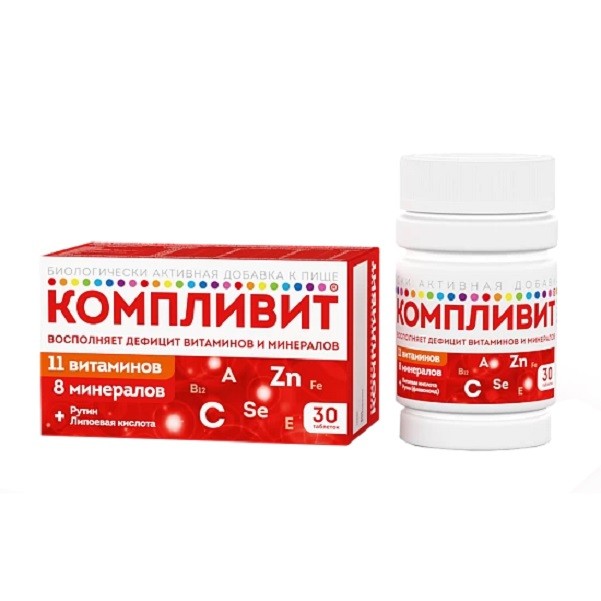КОМПЛИВИТ ТАБ П/П/О №30 БАД