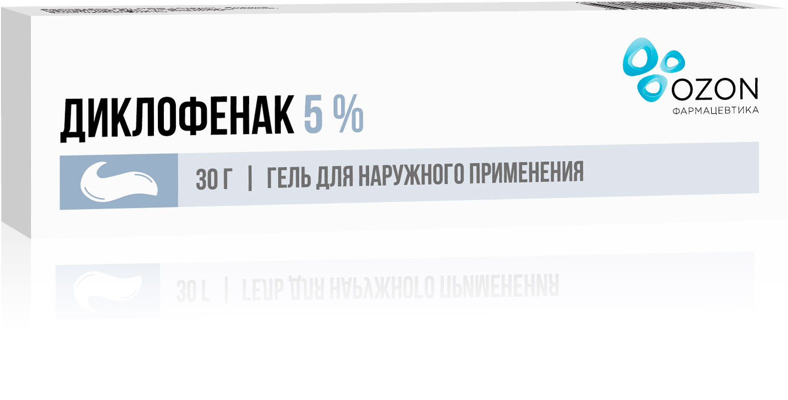 ДИКЛОФЕНАК ГЕЛЬ НАРУЖ 5% 30Г