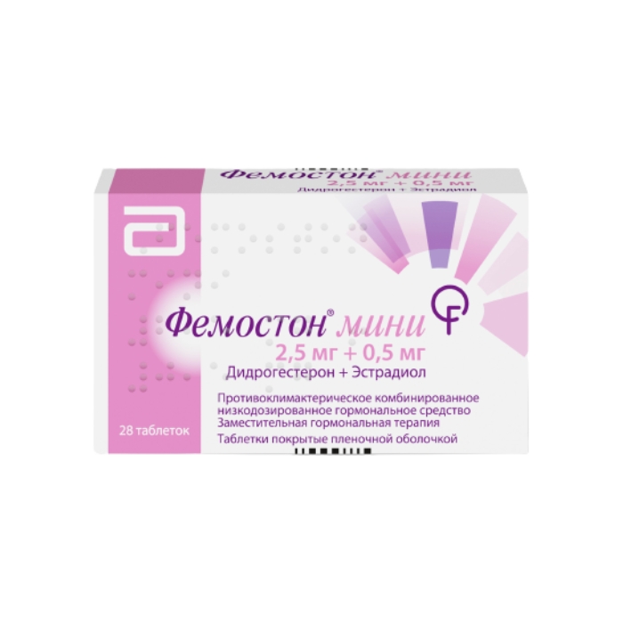 ФЕМОСТОН МИНИ ТАБ П/П/О 0,25МГ+0,5МГ №28