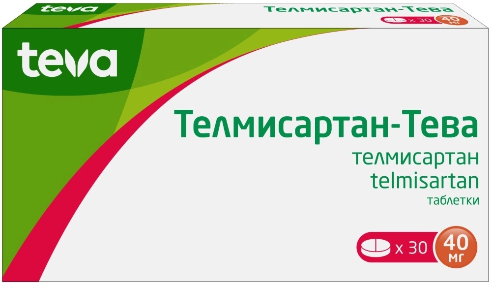 ТЕЛМИСАРТАН-ТЕВА 40МГ ТАБ №30