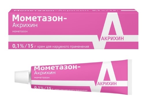 МОМЕТАЗОН-АКРИХИН КРЕМ Д/НАРУЖ 0,1% ТУБА 15Г