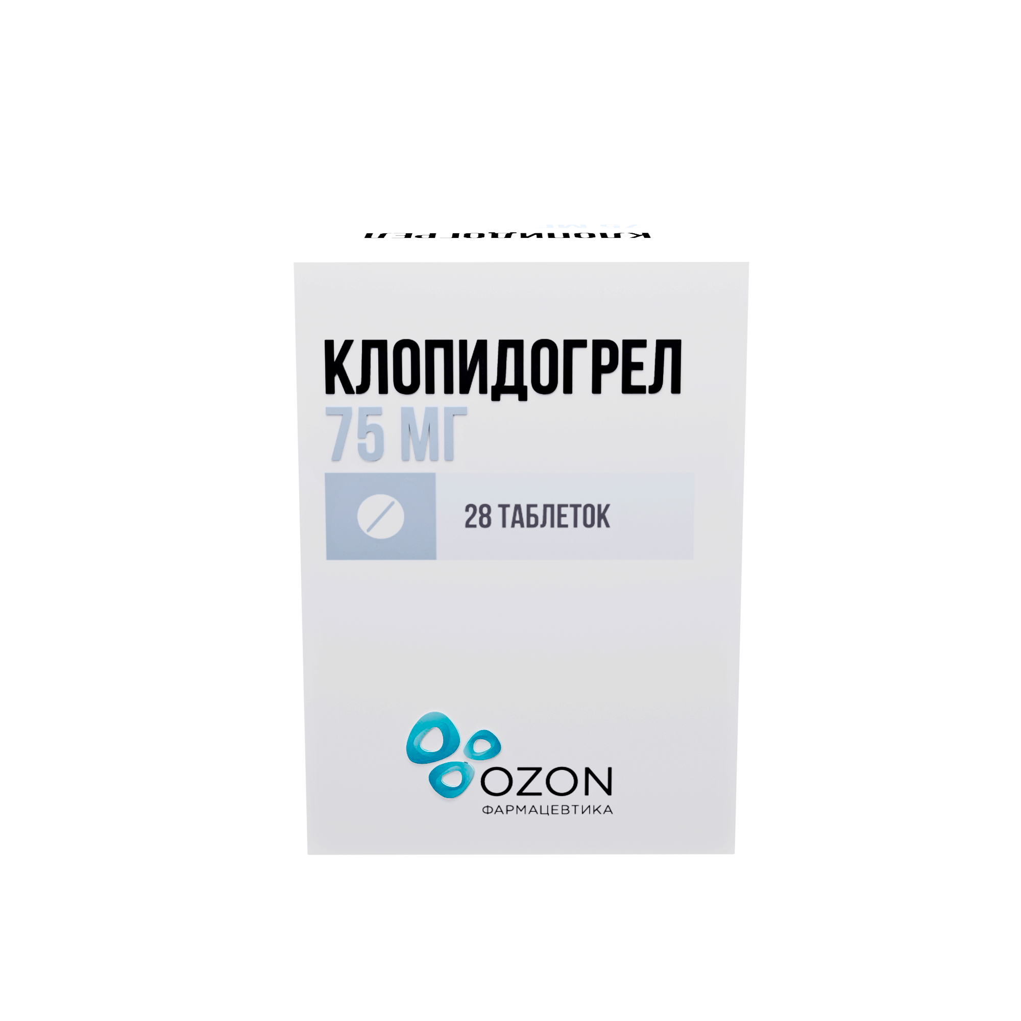 КЛОПИДОГРЕЛ ТАБ П/П/О 75МГ №28